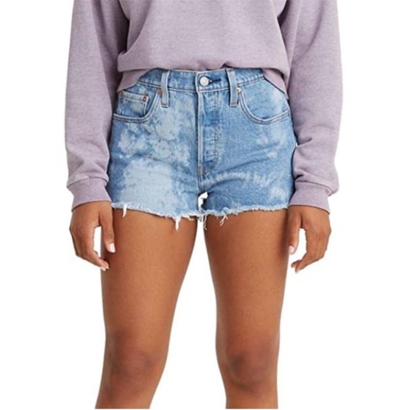 Levi’s jive nebula 501 high rise shorts. - Picture 1 of 9